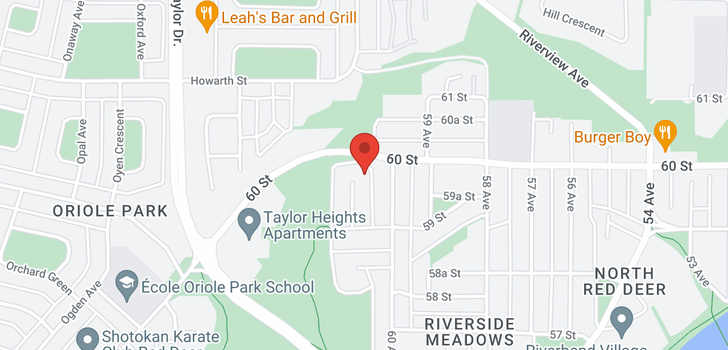 map of 5931 61 Avenue